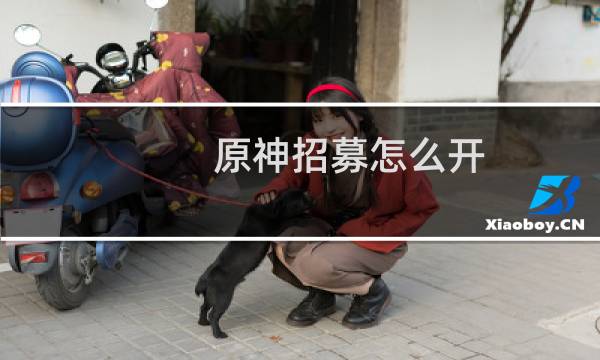 原神招募怎么开
