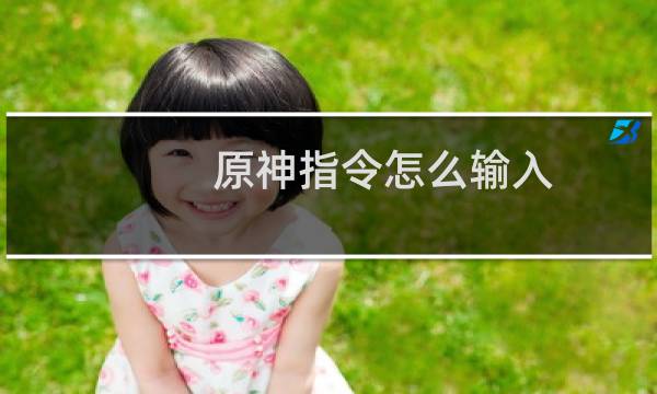 原神指令怎么输入