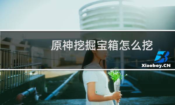 原神挖掘宝箱怎么挖