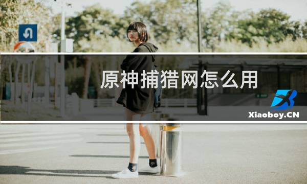 原神捕猎网怎么用