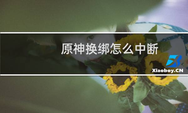 原神换绑怎么中断