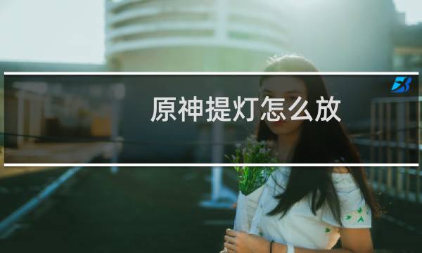 原神提灯怎么放