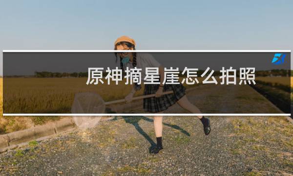 原神摘星崖怎么拍照