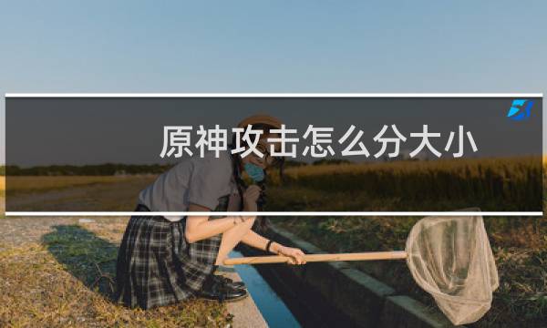 原神攻击怎么分大小