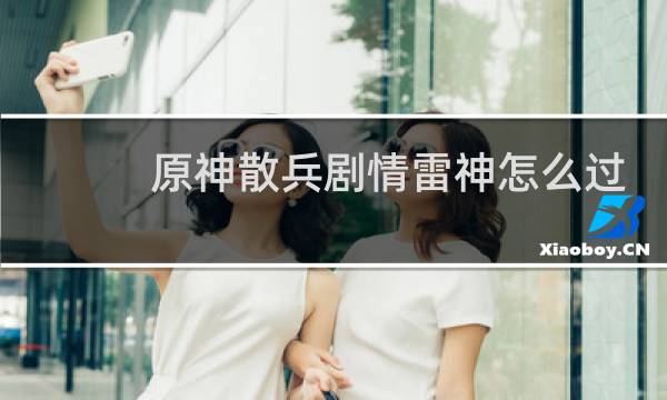 原神散兵剧情雷神怎么过