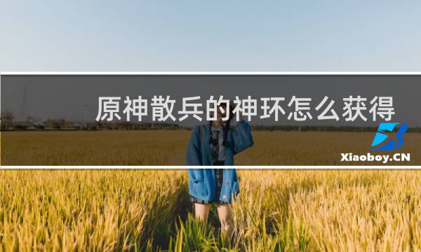原神散兵的神环怎么获得