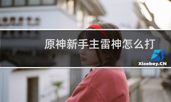 原神新手主雷神怎么打