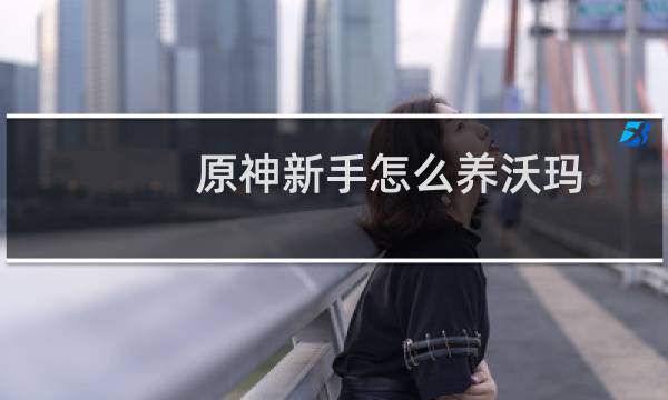 原神新手怎么养沃玛