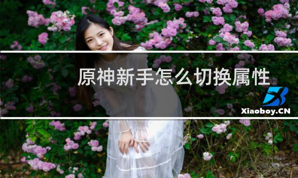 原神新手怎么切换属性