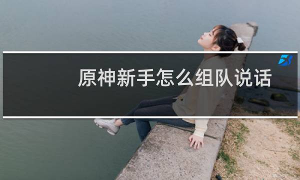原神新手怎么组队说话