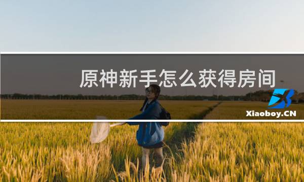 原神新手怎么获得房间