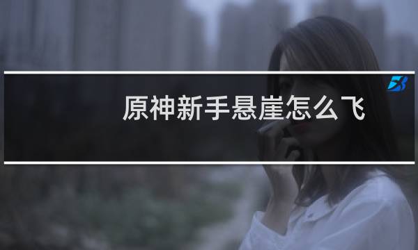 原神新手悬崖怎么飞