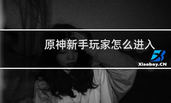 原神新手玩家怎么进入