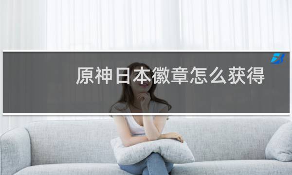 原神日本徽章怎么获得