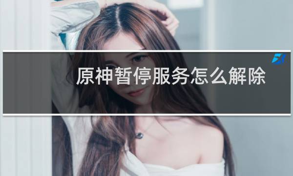 原神暂停服务怎么解除