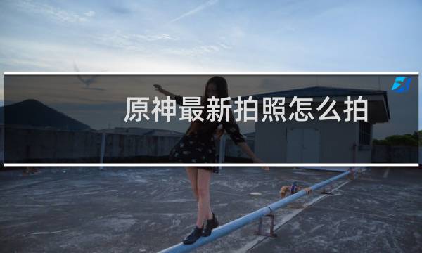 原神最新拍照怎么拍