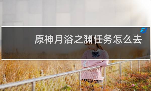 原神月浴之渊任务怎么去