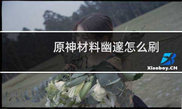 原神材料幽邃怎么刷