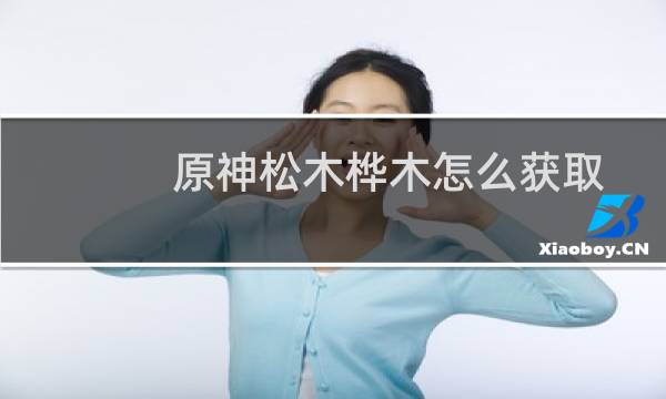 原神松木桦木怎么获取