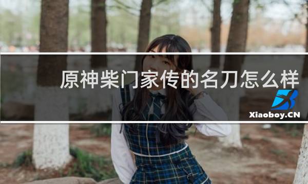 原神柴门家传的名刀怎么样
