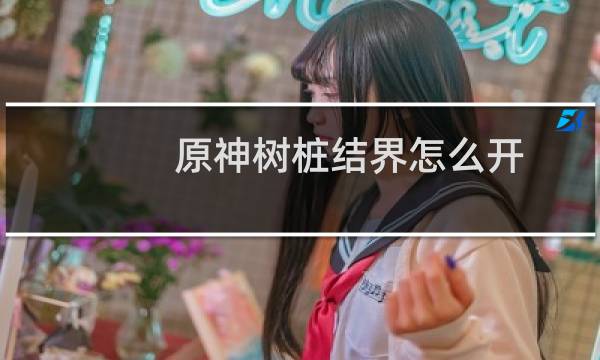 原神树桩结界怎么开