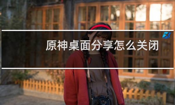 原神桌面分享怎么关闭