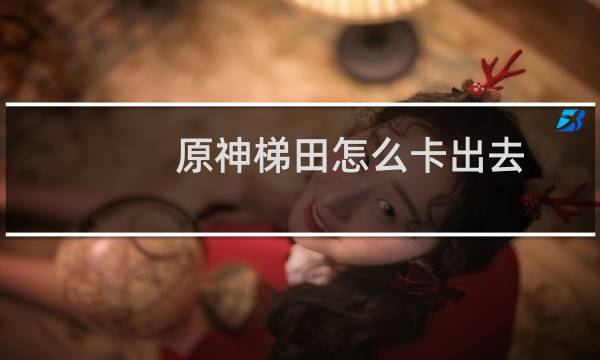 原神梯田怎么卡出去