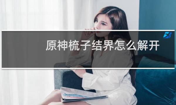 原神梳子结界怎么解开