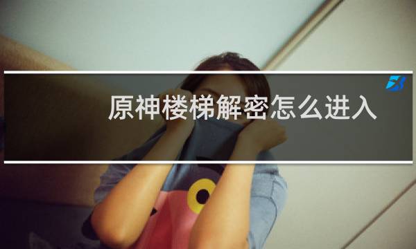 原神楼梯解密怎么进入