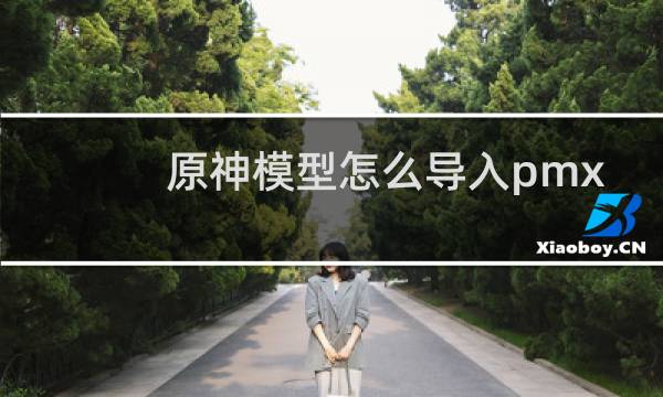 原神模型怎么导入pmx
