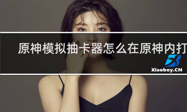 原神模拟抽卡器怎么在原神内打开