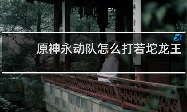 原神永动队怎么打若坨龙王