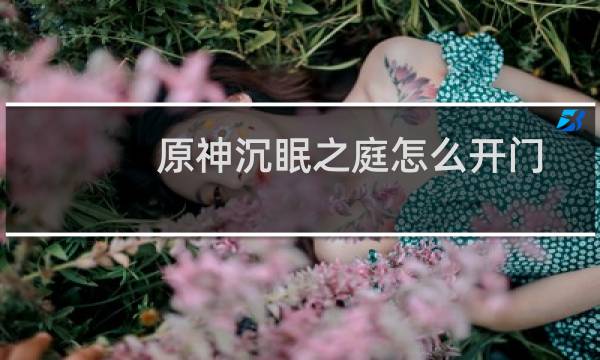 原神沉眠之庭怎么开门