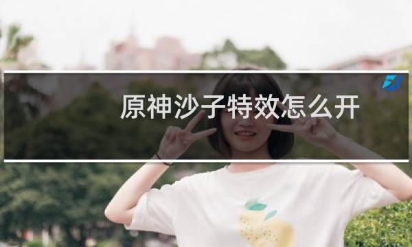 原神沙子特效怎么开