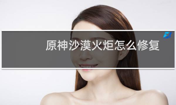 原神沙漠火炬怎么修复
