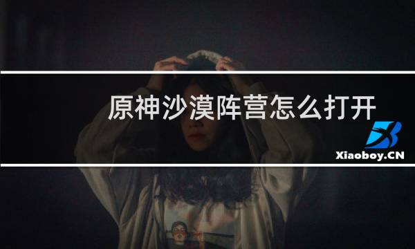 原神沙漠阵营怎么打开