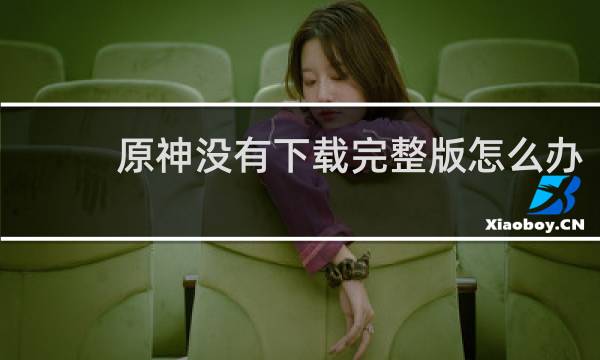 原神没有下载完整版怎么办