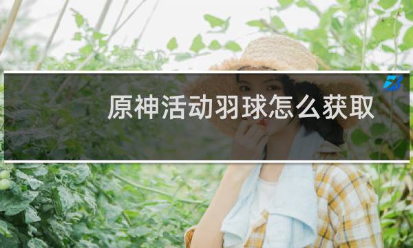 原神活动羽球怎么获取