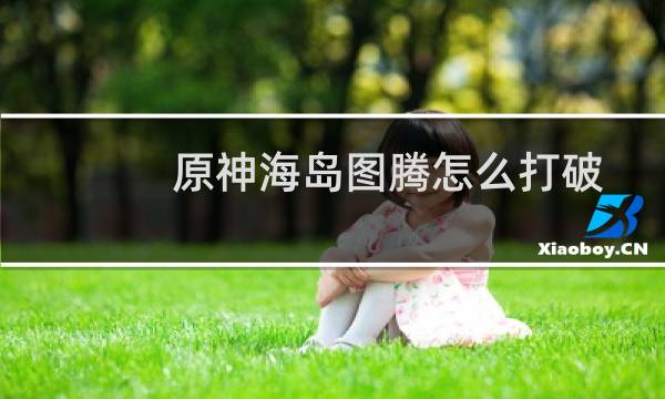 原神海岛图腾怎么打破