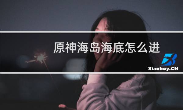 原神海岛海底怎么进