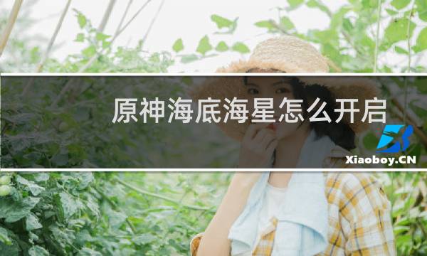 原神海底海星怎么开启