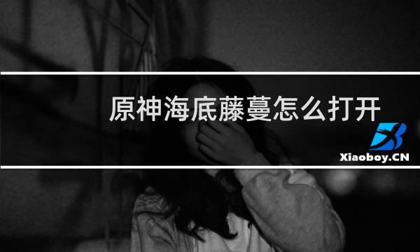 原神海底藤蔓怎么打开