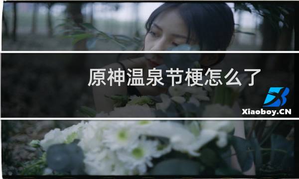 原神温泉节梗怎么了