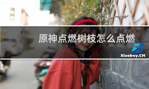 原神点燃树枝怎么点燃