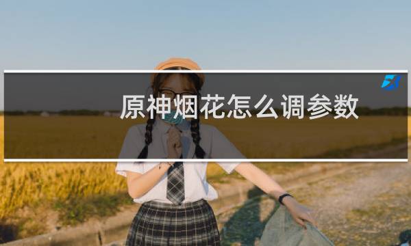 原神烟花怎么调参数