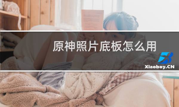 原神照片底板怎么用