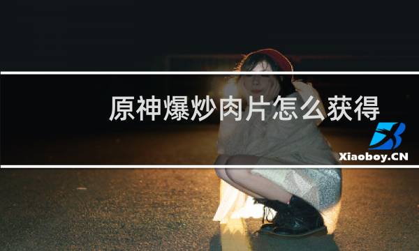 原神爆炒肉片怎么获得