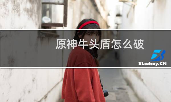 原神牛头盾怎么破