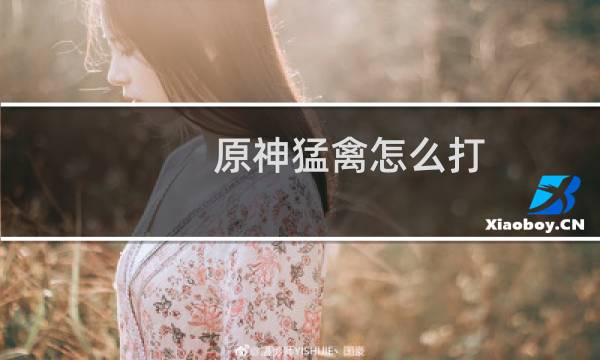 原神猛禽怎么打