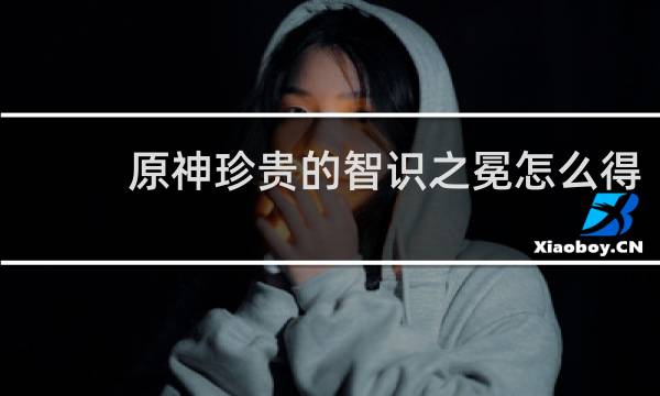 原神珍贵的智识之冕怎么得